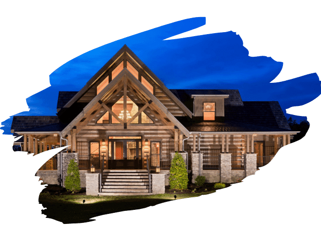 logo for Ridgeline Log Cabins