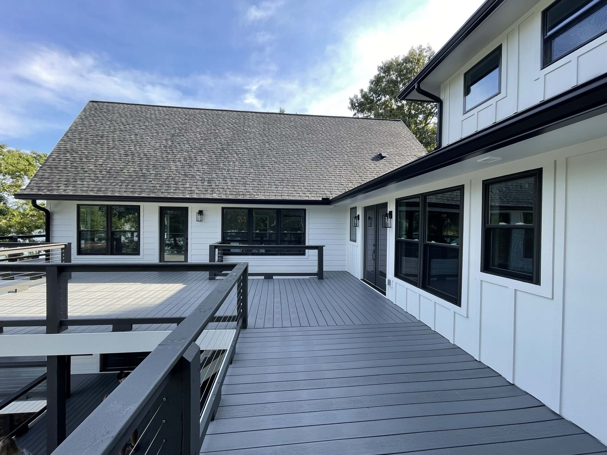 view of upper decking system of surround deck