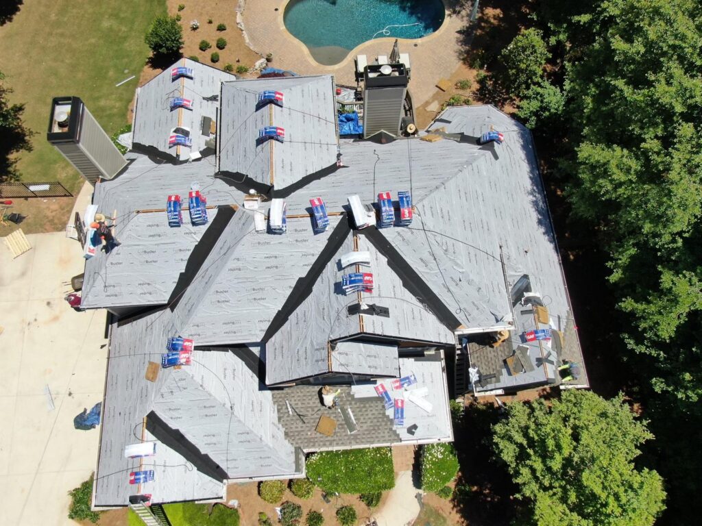 drone roofing services
